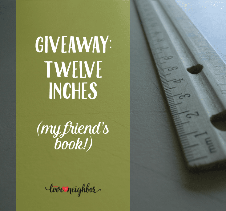 Giveaway: Twelve Inches (my friend’s book!)