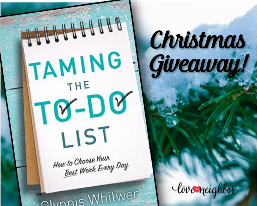 Giveaway: Taming the To-Do List by Glynnis Whitwer
