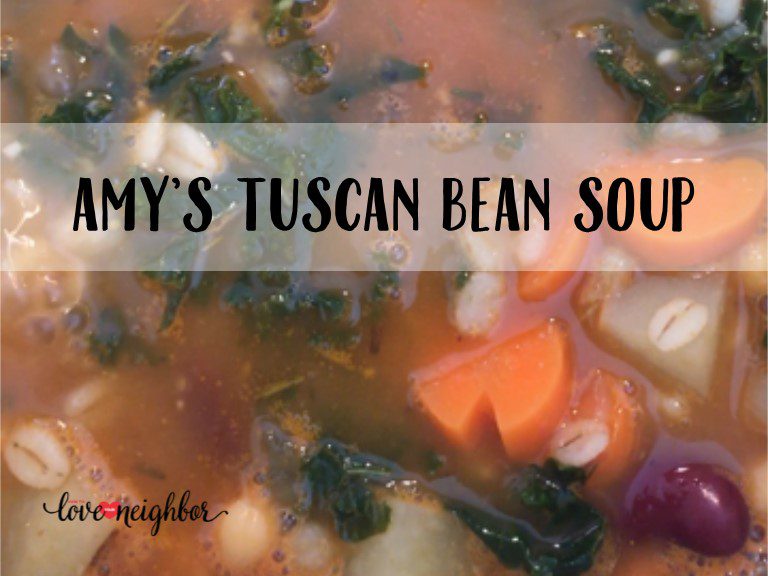 Amy's Tuscan Bean Soup